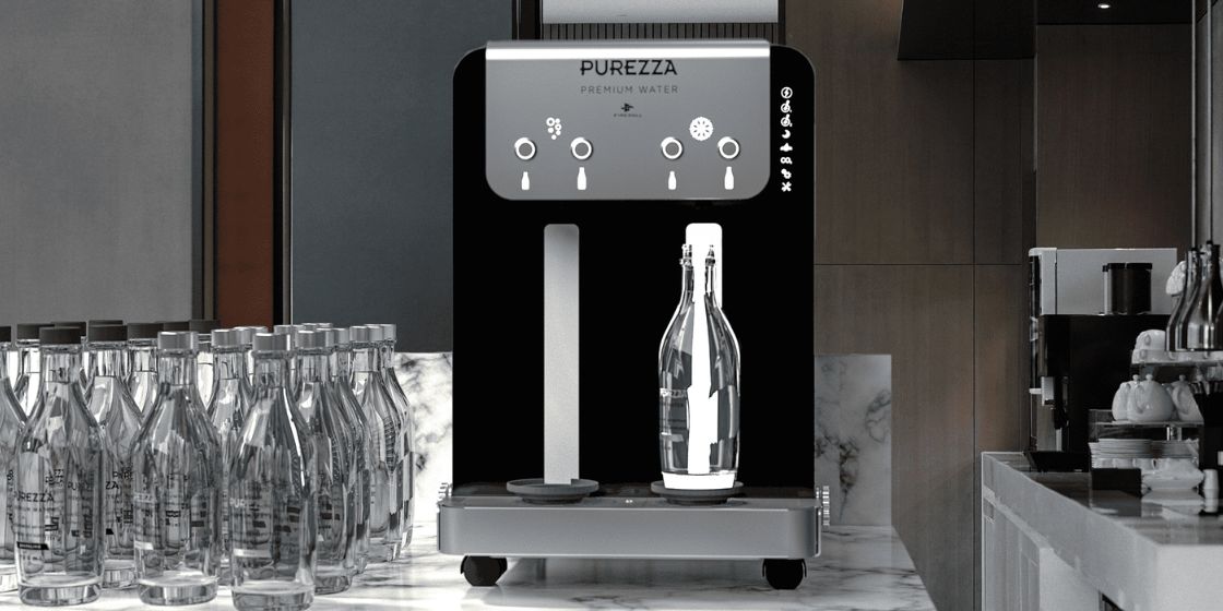 Purezza Premium Water - dzirkstošā un negāzētā ēdens risinājums HoReCa nozarei