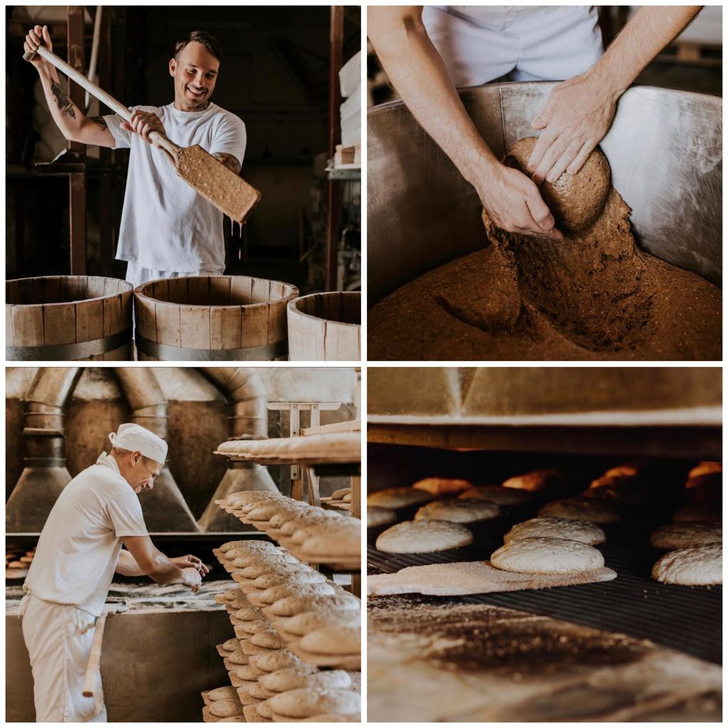 Ierauga gatavošanas, maizes plaucēšanas un cepšanas process “Lielezerā”.